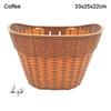 Rainproof Bicycle Wicker Plastic D-shaped Baskets New Scooter Front Storage  Cycling Accessories