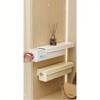 [Minimalist Design] Wall-Mounted 3-in-1 Plastic Storage Organizer for Underwear, Socks, and Accessories - Portable Hanging Closet Shelf with Drawers