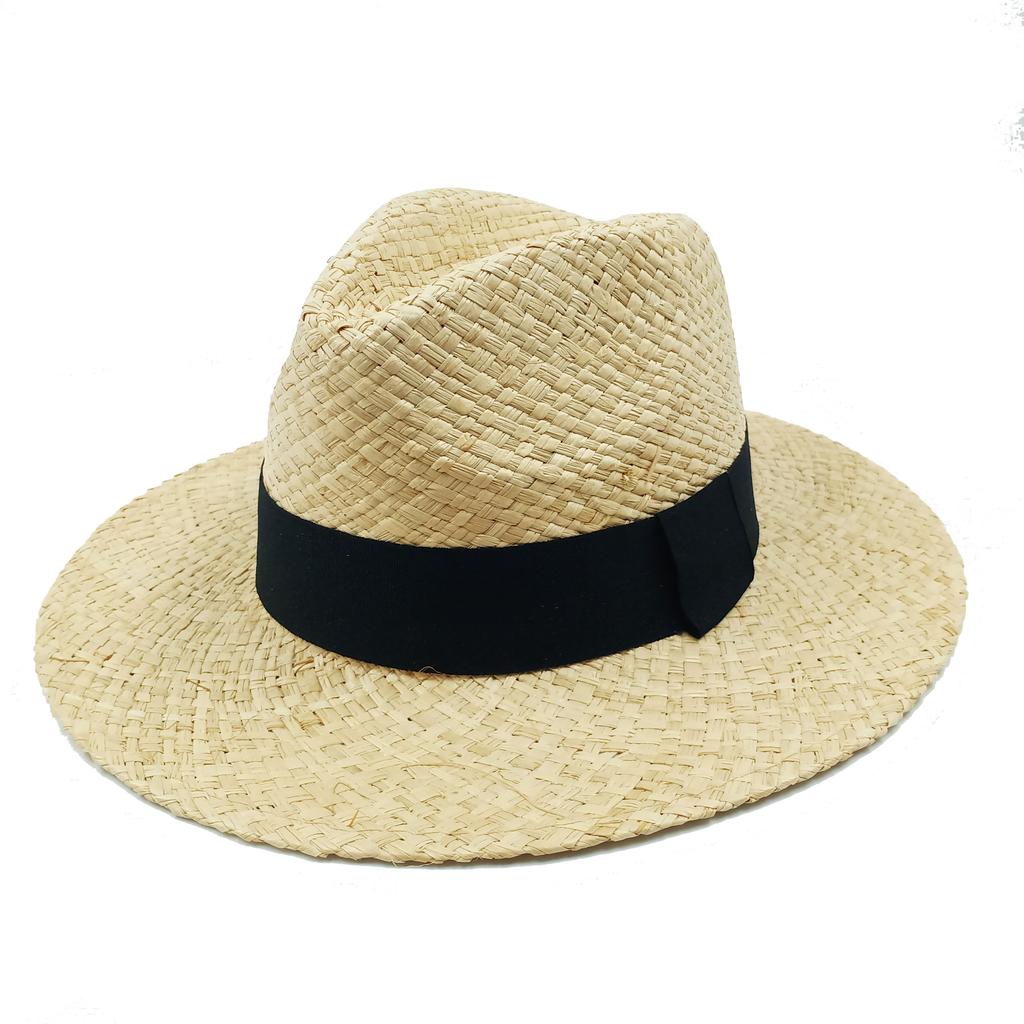 Raffia Beach Hat Summer Straw Hats For Women Luxury Straw Women Men Panama Lady Girl Outdoor Vacation Shade Straw Hat Sun Hat
