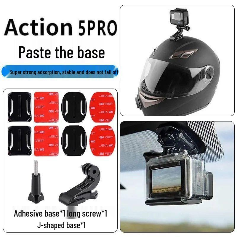 DJI Action5Pro/43 Camera Accessories: Chest Strap, Headband, Backpack Clip, Tempered Film, Helmet Strap