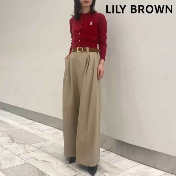 [SALE10%OFF] [Immediate delivery] LILY BROWN Bottoms Wide Leg Tuck Pants Full Length lwfp261034