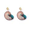 DIGADAGU Alloy Resin Marine Animal Dangle Earrings New Minimalist Statement Earrings Women Jewelry Accessories