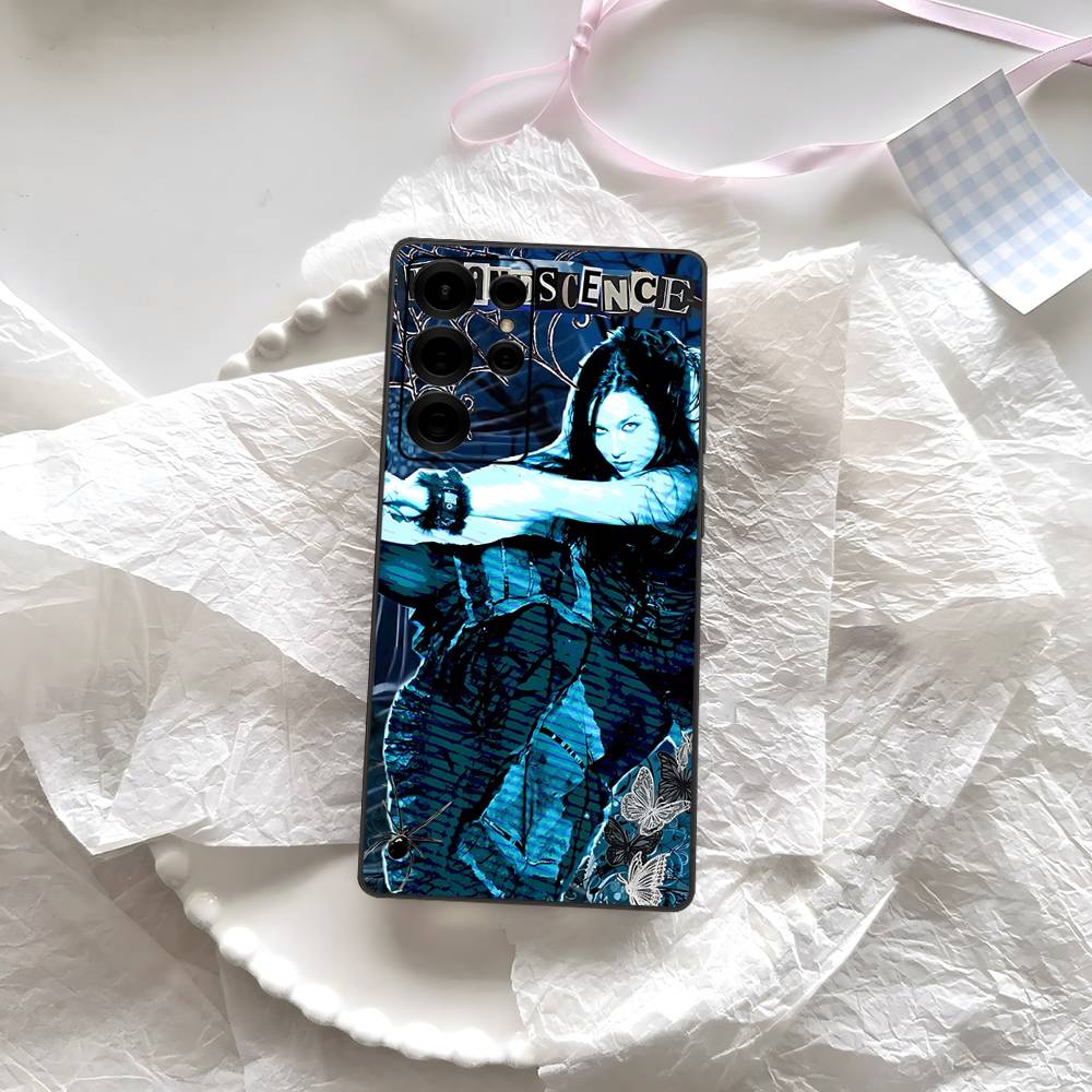 E-Evanescence Rock Bands Phone Case For Samsung S 24 Fe 25 Ultra Plus 20 Lite 21 30 22 23 24 22 Ultra 5G Fundas