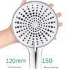 New 12CM Big Panel Handheld Shower Head 3 Functions Pressurized Water Saving Shower Head Faucet Replacement Bathroom Accessories