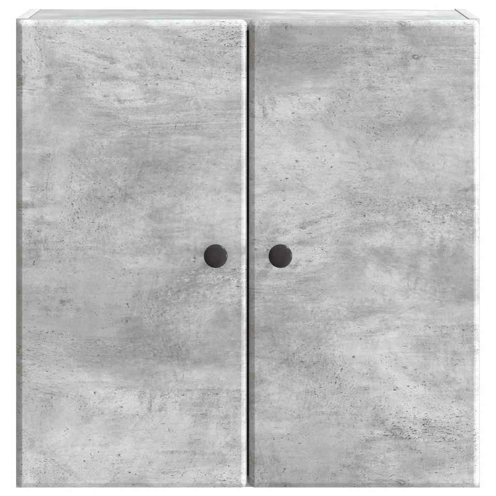 Wall Mounted Cabinet Concrete Grey 59 x 31 x 60 cm Particleboard