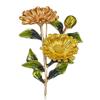 Rinhoo Elegant Daisy Flower Brooches For Women Fashion Sunflower Leaves Enamel Pins Floral Bouquet Badge Wedding Party Jewelry