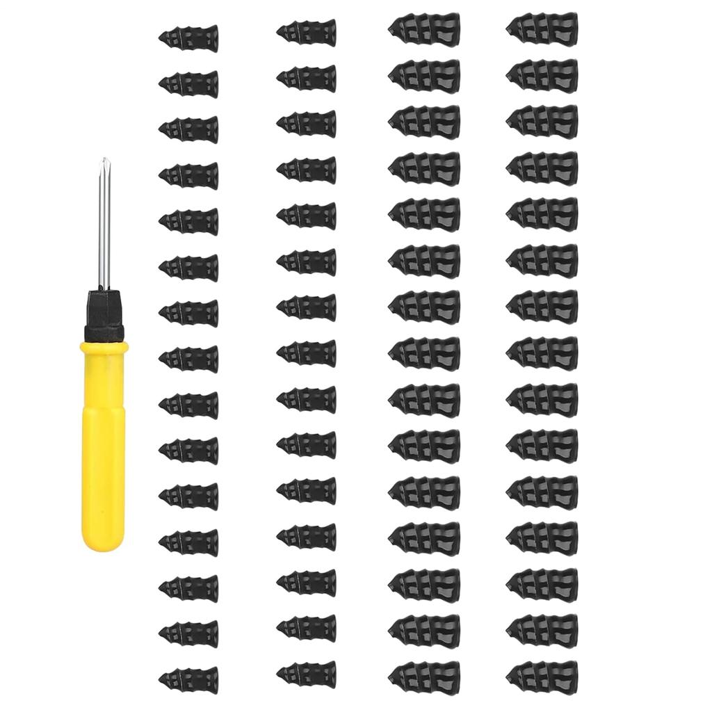 Gerinkoken Tire Repair Rubber Nails | Tire Screw Plug High Speed Tool with Screwdriver