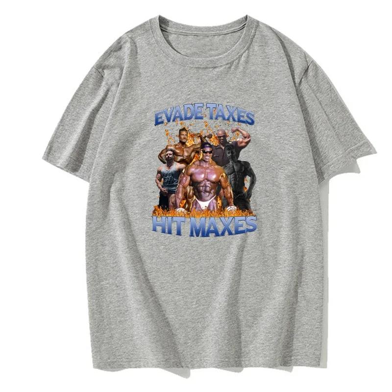 Summer Men's European Size Round Neck Short-sleeved Handsome Fashion Casual Printed Solid Color T-shirt Cotton Comfortable Top