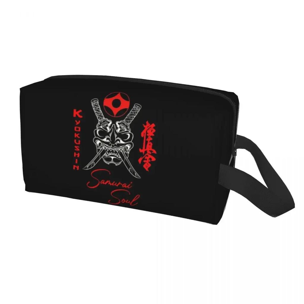 Karate Kyokushin Toiletry Bag for Women Martial Organizer Lady Beauty Storage Dopp Kit Case