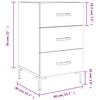 Nightstand Sonoma Oak 40 x 40 x 66 cm Engineered Wood