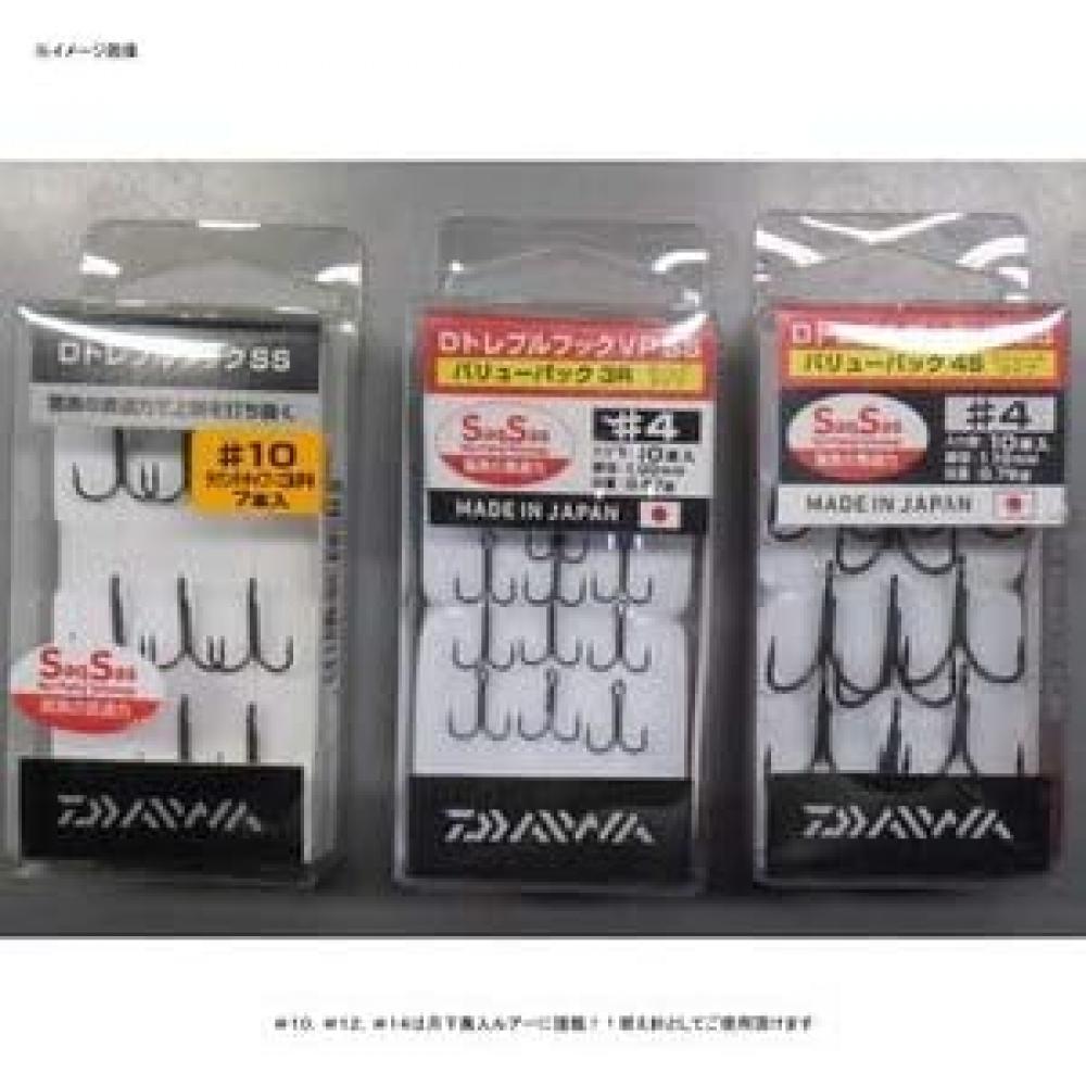 Daiwa Daiwa  D Treble Hook Ss Value Pack 4s  2    4  2