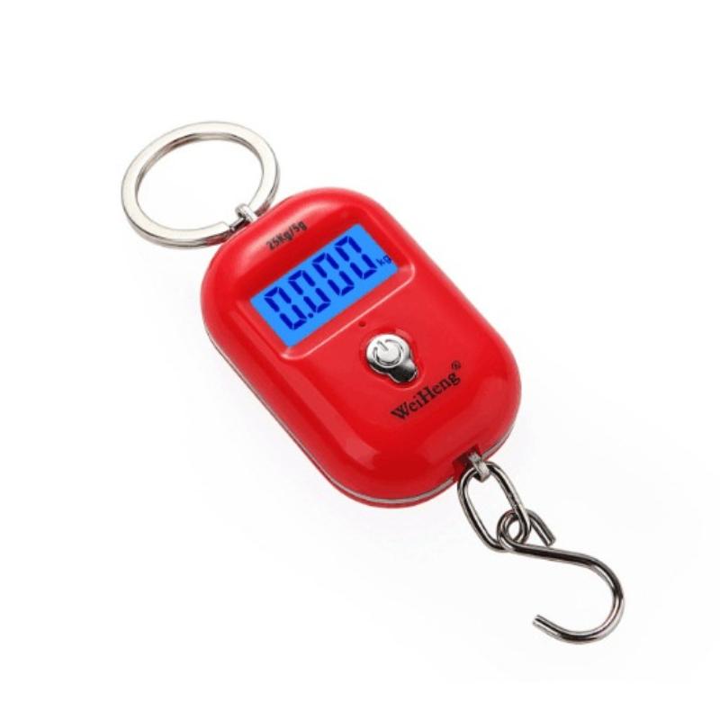 Digital Hanging Scale with Battery New 25Kg X 5g Mini Electronic Luggage Hook Scale LCD Backlight Kitchen Steelyard