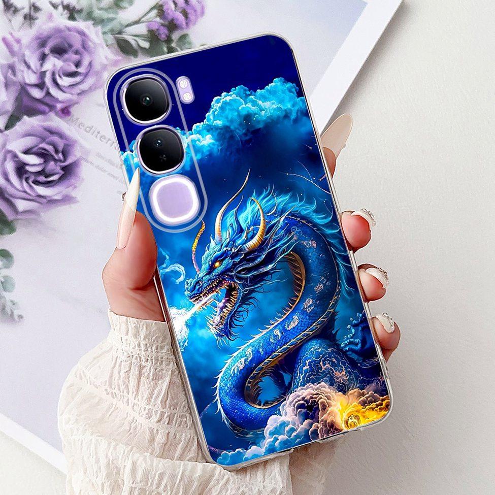 For Vivo V40 Lite 5G IDN Case V2417 Clear Cute Cat Fashion Butterfly Love Painted Soft Phone Case For Vivo V40 Lite 4G IDN Cover