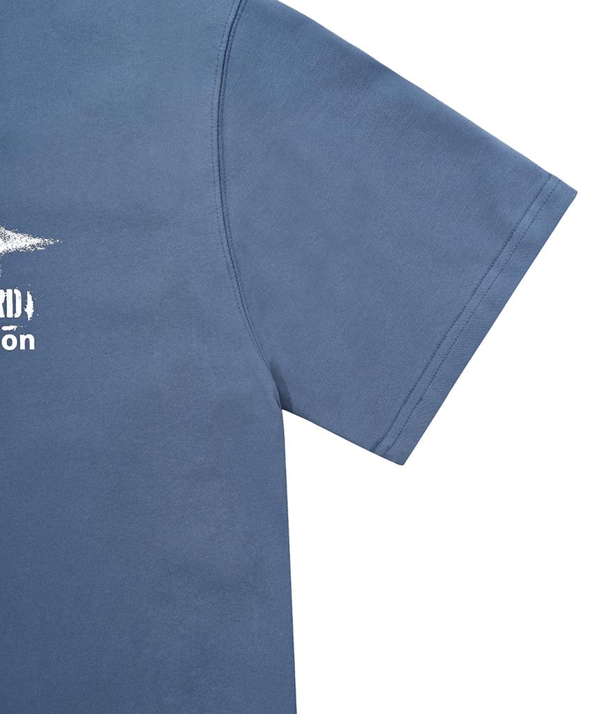 Opeunyadeu(Owai) Vanish Typo Logo T-Vintage Blue