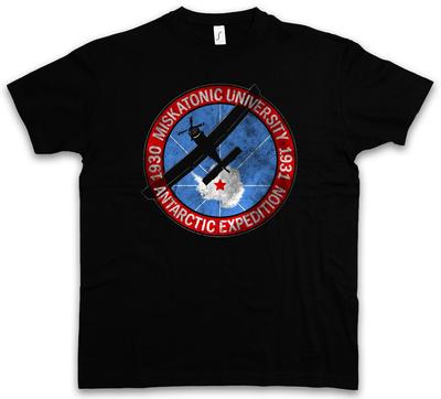 MISKATONIC UNIVERSITY III T-SHIRT VINTAGE Arkham Lovecraft HP Segno Cthulhu Chiamata