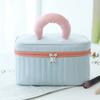 Multifunctional Cosmetic Bag Simple Contrast Color Square Makeup Storage Bag Travel Beauty Organizer Toiletry Bag