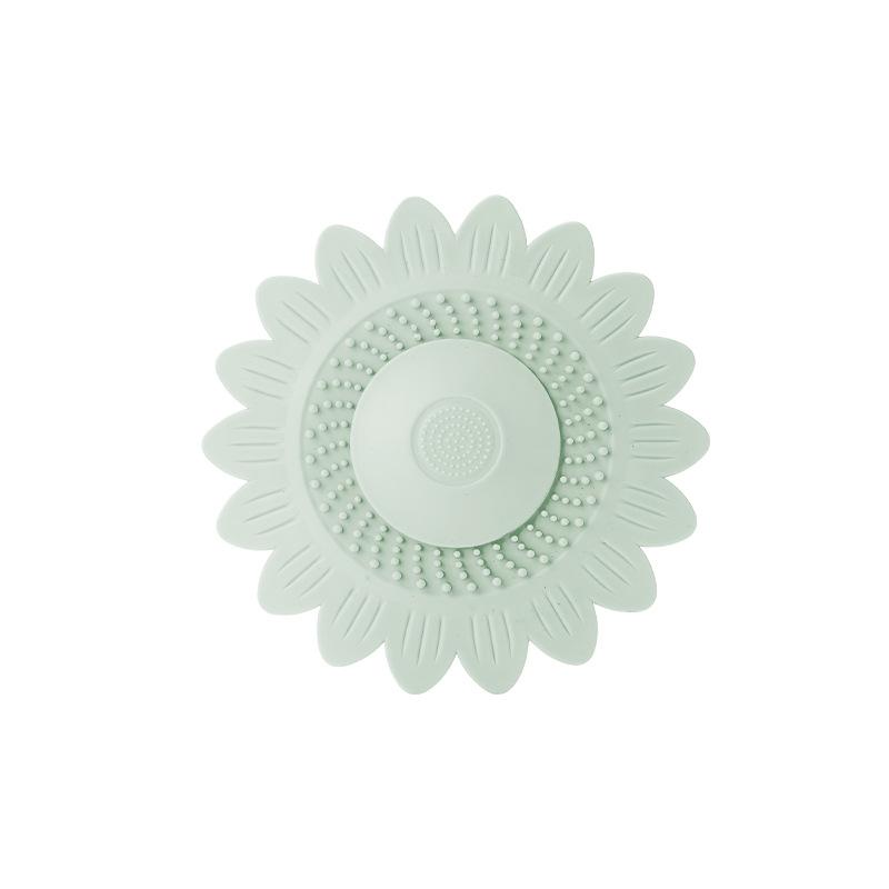 Sunflower Silicone Floor Drain Mat Anti-Clog Hair Catcher for Sink and Basin