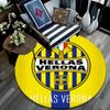 Hellas Verona pattern round rug,Carpet Rug for Living Room Bedroom Playroom ,Non-slip Floor Mat,Holiday Gifts and Birthday Gifts.