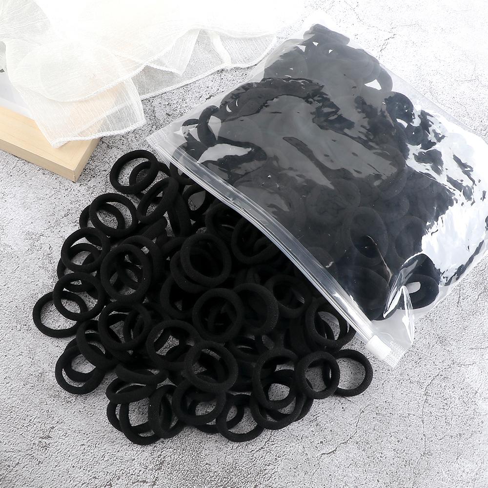 50/100PCS 3cm Children Headband High Elastic Solid Color Scrunchies Kids Baby Hair Bands Headwear Hair Accessories Gifts Holder