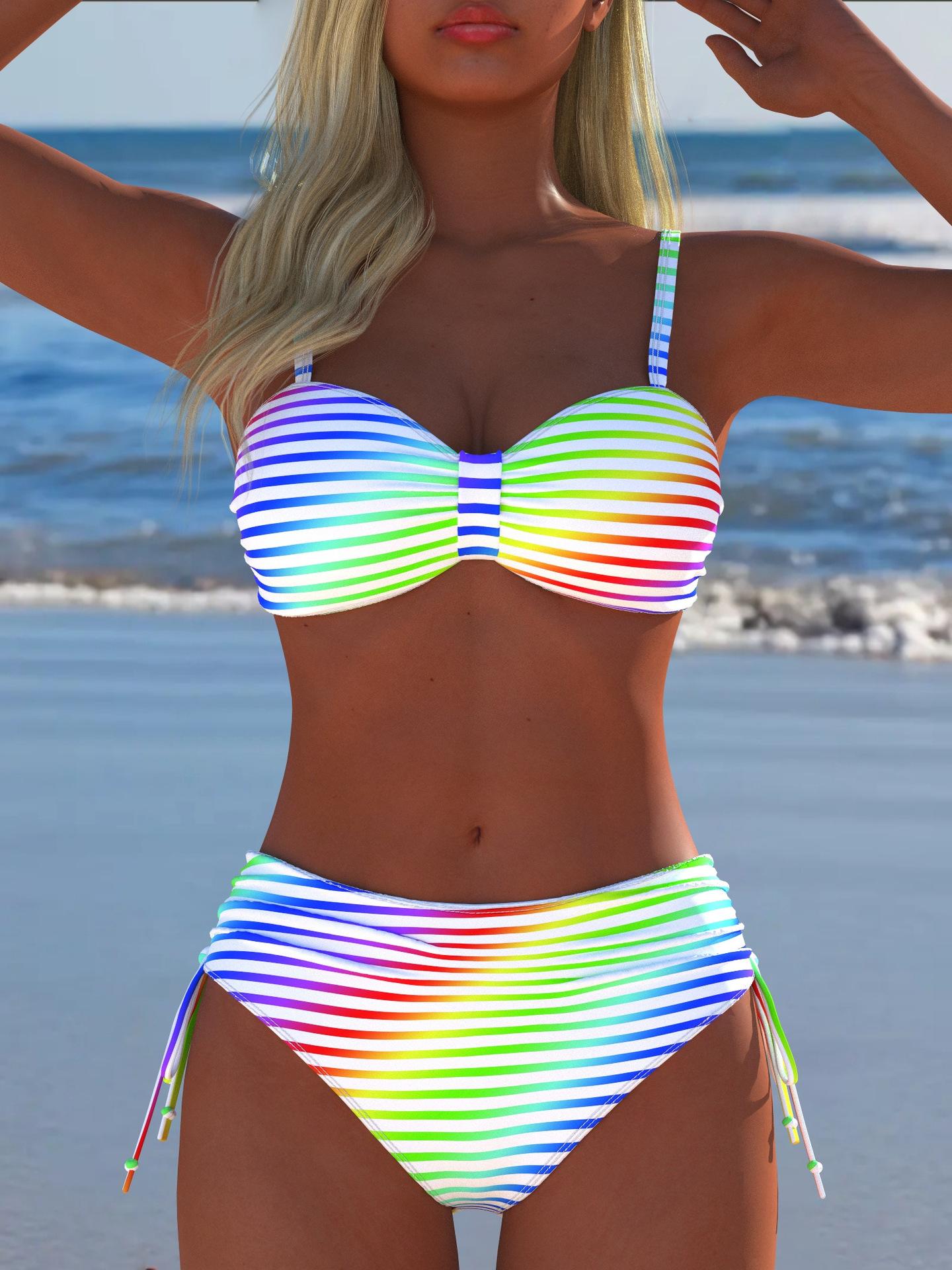 New bikini set two-piece women s swimsuit swimsuit summer S