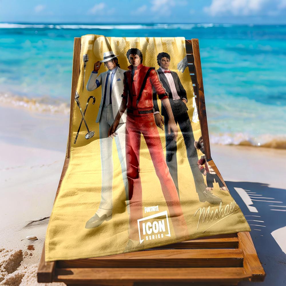 Michael Jackson Beach Towel Super Soft Absorbent Comfortable Lightweight
