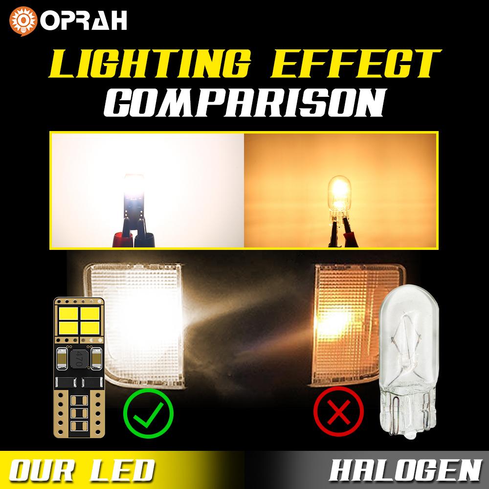 2X T10 W5W 194 Led Interior Light 3020 8smd Canbus No Error Trunk Lamps Reading Light Led Clearance Lights 12V 4500K Warm White