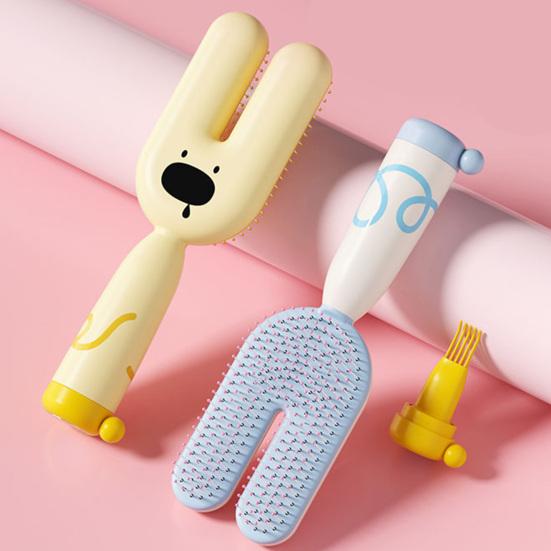 U-shaped Air Cushion Brush Magnetic Multi-functional Anti-static Scalp Massage Comb Women Portable