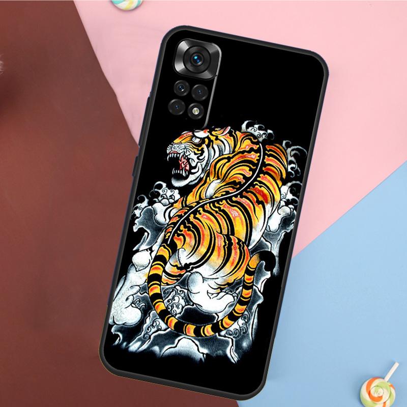 Fashion Animal Tiger Art Cover For Xiaomi Redmi Note 13 14 Pro 12 11 9 10 9S 10S 11S 12S Redmi 14C 10C 12C 13C Case