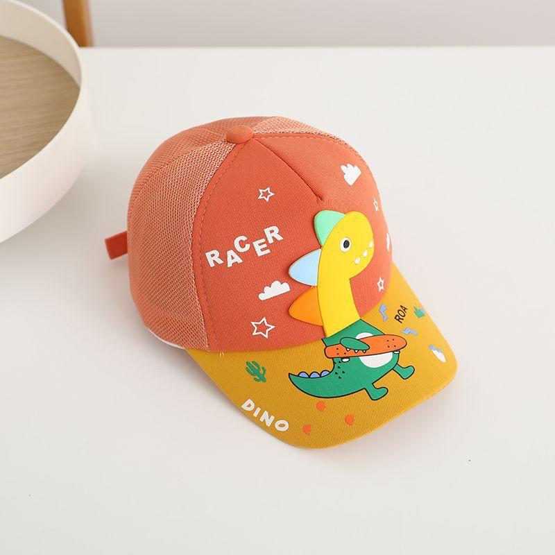 Cartoon Dinosaur Children Baseball Cap Cute Animal Kids Sun Hat Spring Corduroy Outdoor Boys Girls Peaked Caps Bonnet Gorras