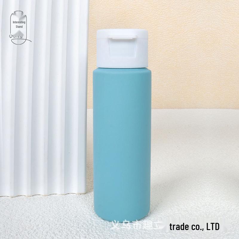 50ml Macaron Squeeze Reiseflaschen Set - Nachfüllbare Wildleder Kosmetik- & Shampoo-Behälter