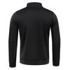 Men Autumn Winter Coat Stand Collar Long Sleeves Neck Protection Zip Up Solid Color Thick Elastic Casual Soft Men Sweatshirt Jacket