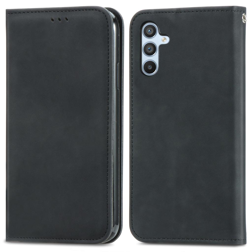For Samsung Galaxy A36 5G Case Skin Touch Feeling Leather Card Holder Phone Cover Magnetic Absorption