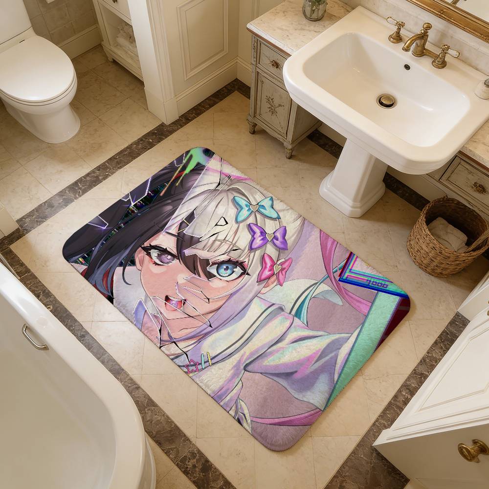 ADV games Needy Girl Overdose comics Bathroom Mat Kids Room Bedroom Decoration Balcony Anti-Slip Doormat Living Room Welcome Rug