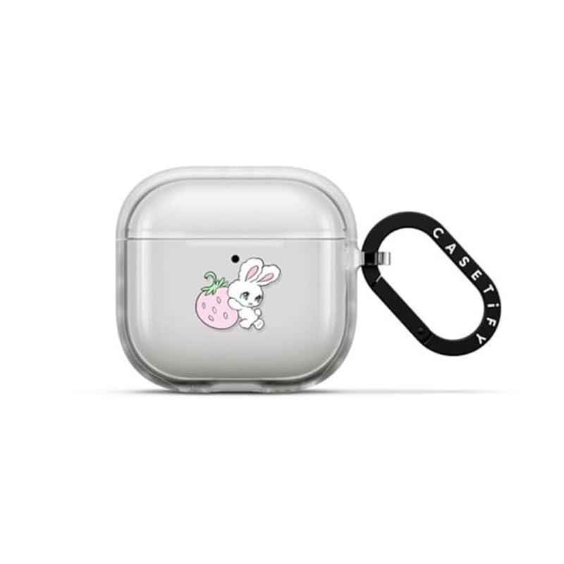 

CASETiFY impact case AirPods 4 - Bunny Carrying Strawberry frost