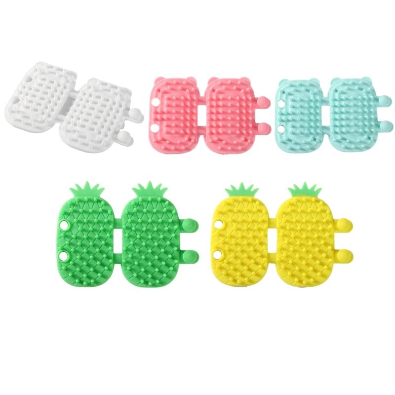 3PCS Self Groomer Cats Brush Wall Corner Grooming Brush Corner Scratcher Brush Massage Corner Brush Boredom Cats Supply