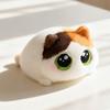 Chubby Black Cat Stuffed Plushie Squeezable Soft Cat Toy 1PC Perfect for Cat Lovers Collectible Gift Home Decoration