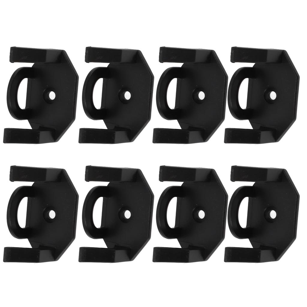 8Pcs Adhesive Hat Hooks Baseball Hat Holders for Wall Door Closet Office Bedroom Black