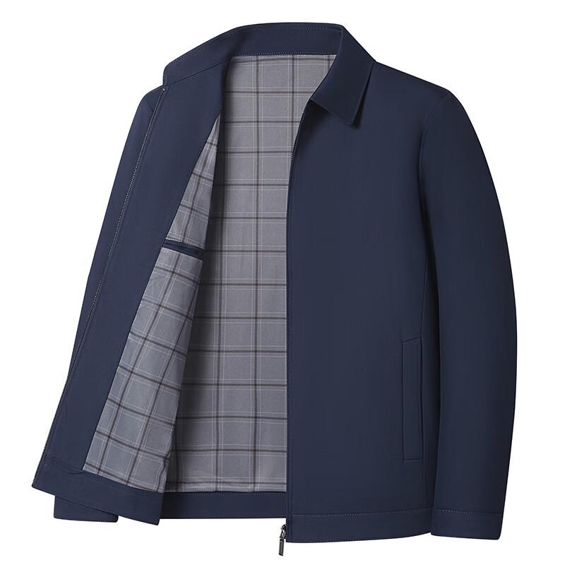 

Men s Zipper Collar Business Casual Jacket XL