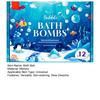 12Pcs Fizzy Bath Bombs with Surprise Toy Easy Rinse Non-Staining Gentle Sea Salt Bath Soak for Kids Fun Daily Bath Gift for Children