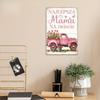 Polish Vintage Metal Tin Sign - NaJlepsza Mama Na Swiecie, Retro Wall Art for Home & Farmhouse Decor, Ideal Mother'S Day Gift