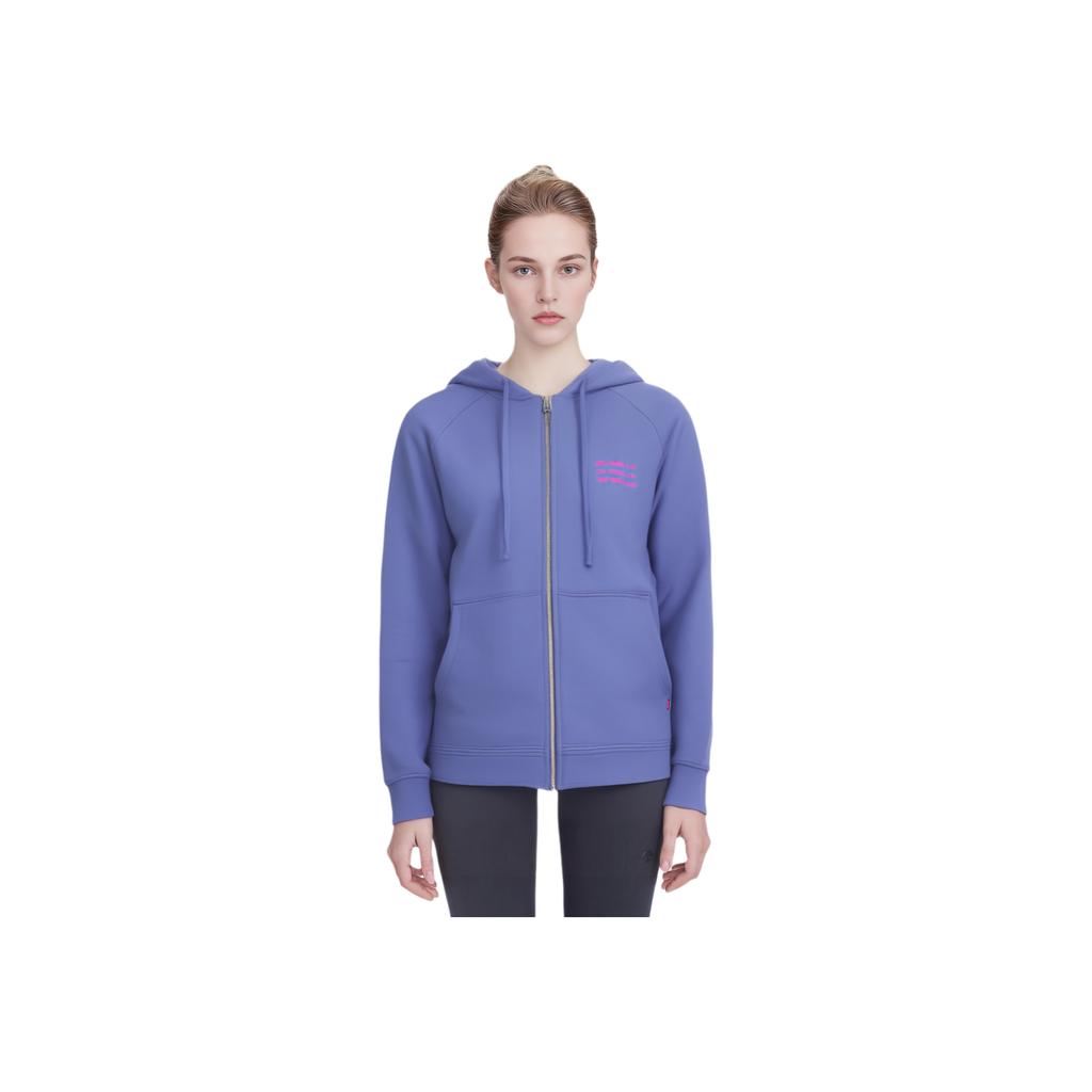 Levis Simple Comfortable Versatile Loose Hooded Drawstring Long Sleeve Sweatshirt Women sweatshirt Purple 0016N-0001