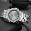 PLADEN Top Brand Male Clock Fashion Casual Men Watches Big Dial Stainless Steel Calendar Classic Original Quartz Wristwatch