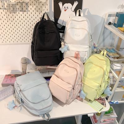 College Style Small Fresh Ins Style Student Schoolbag Korean Version of Junior High School Students Large-capacity Backpack