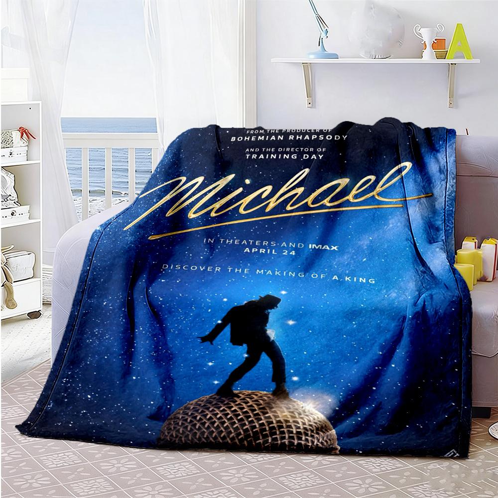 Michael Jackson Blanket Durable Comfort Perfect For Couch Picnics Livingroom Four Seasons Universal Modern Perfect Gift For Relatives And Friends