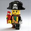 Creative Designer Pirate Mini Doll Piratebaby Figure MOC Tribute Brickhead Pirate Model Building Toy Blocks Idea Party Gifts