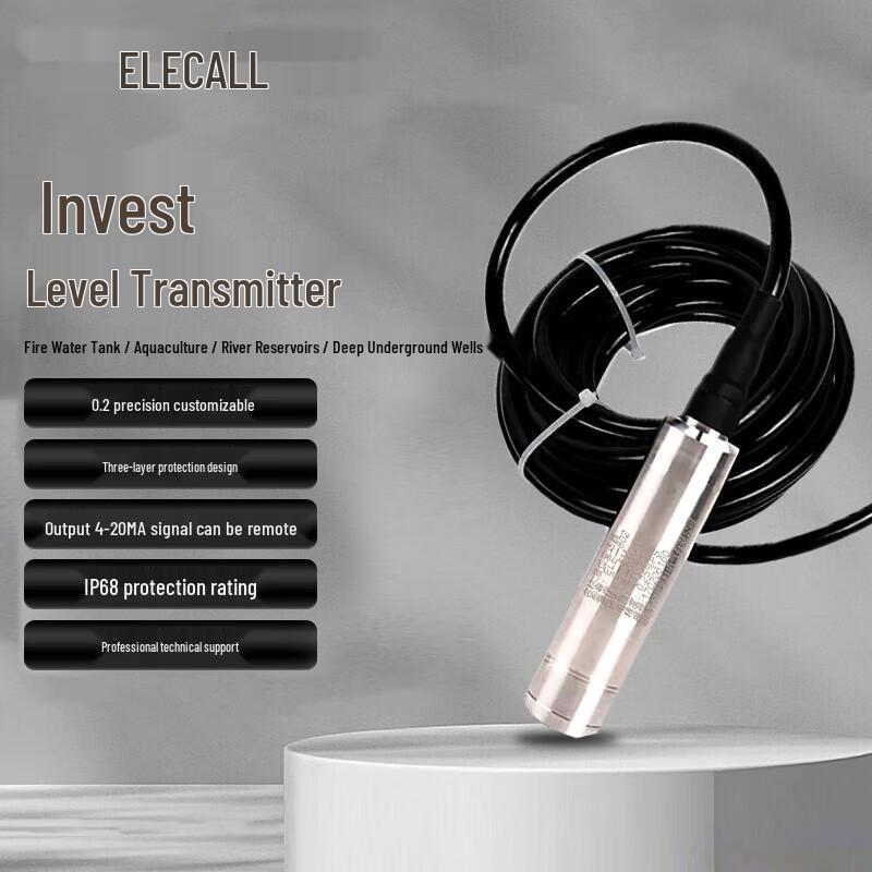 ELECALL Submersible Liquid Level Transmitter Sensor (CN version)