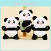 Chaveiro de Pelúcia Panda de Bambu Fofo Animal de Pelúcia Macio de Pelúcia Curta Lembrancinha