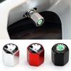 Car Tire Valve Caps Styling for Skoda Karoq Citigo Superb Rapid Kodiaq Fabia 1 Octivia VRS A7 Yeti Kamiq Metal Wheel Stem Cover