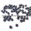 Black Moissanite Round Beads 6-8mm Undrilled Loose Stones