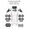 Car Tweeter Covers For Bmw F34 3GT 3 Series Speakers Audio Trumpet Head tTeble Speaker ABS Original Model Fit High Quality Horn